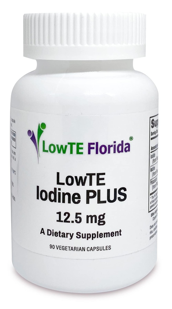 Iod Plus 12,5 mg - 90 Capsule vegetariene pentru energie, Mood, & Sanatos Body Functie 
