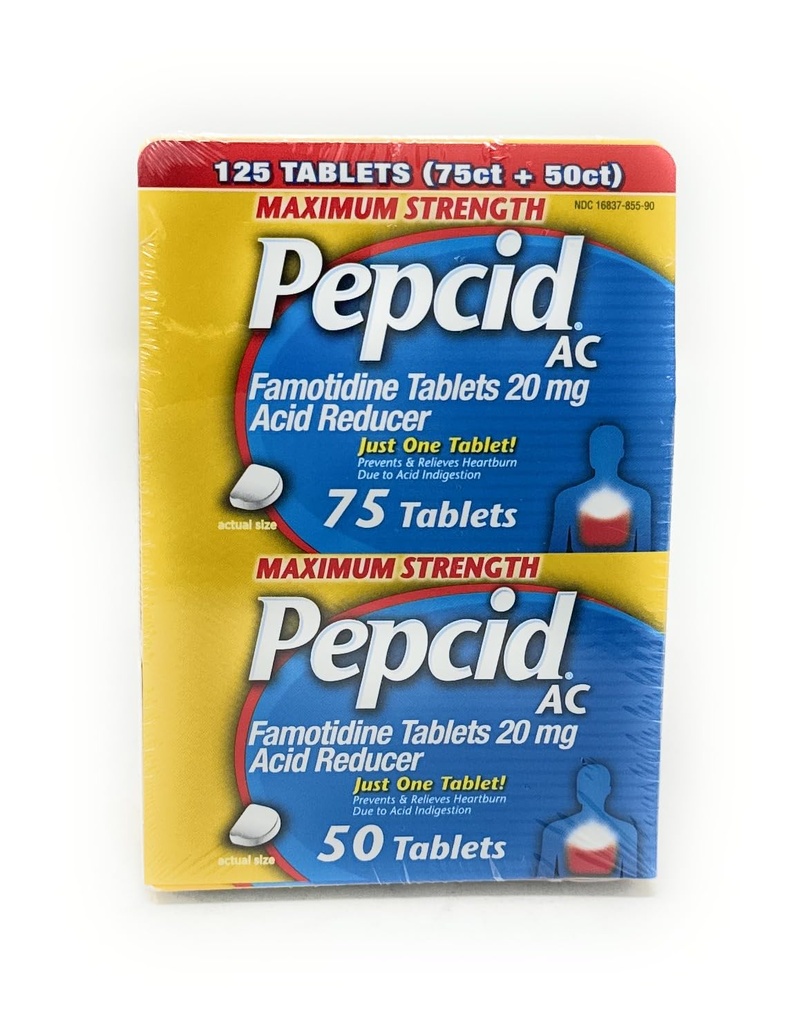 Pepcid AC Reductor de acid Concentraţia maximă - 125 comprimate