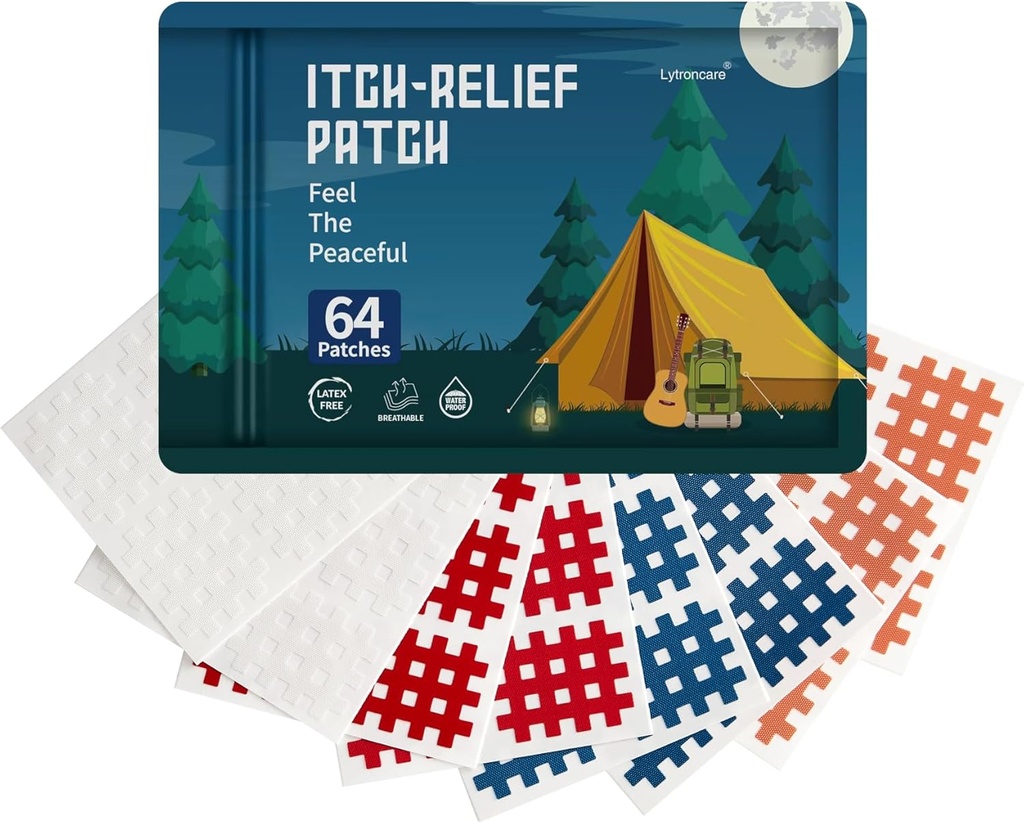 Bug Bite Itch Relief Patch pentru copii (64 Conte), Road Travel Essentials pentru copii, Ingrediente naturale