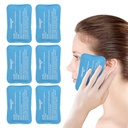 NewGO Mini Ice Packs (6 Packs) Gel Cold Packs pentru leziuni Reutilizabile, Face Ice Pack pentru Chirurgie faciala, Durerea dintilor, Obosit ochi, Boo Boos Kid, Vânătăi, Dureri de cap,Breastfeeding 4,5"X 3.2" albastru