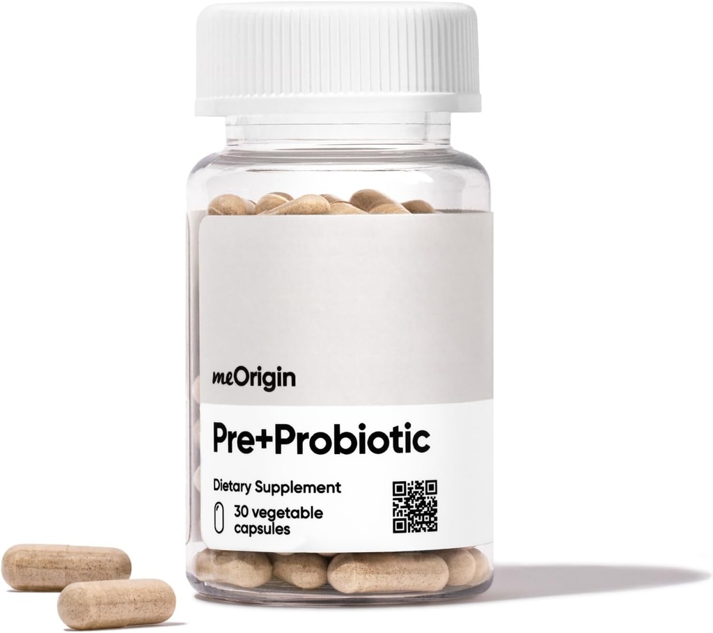 Prebiotic, Probiotic, Postbiotic, 3-in-1 Formula cu 18 Enzime, Pre + Pro + Postbiotic pentru femei si barbati pentru sanatate gutoasa, Suport Bloat, Suport Immune, 30 zile de aprovizionare