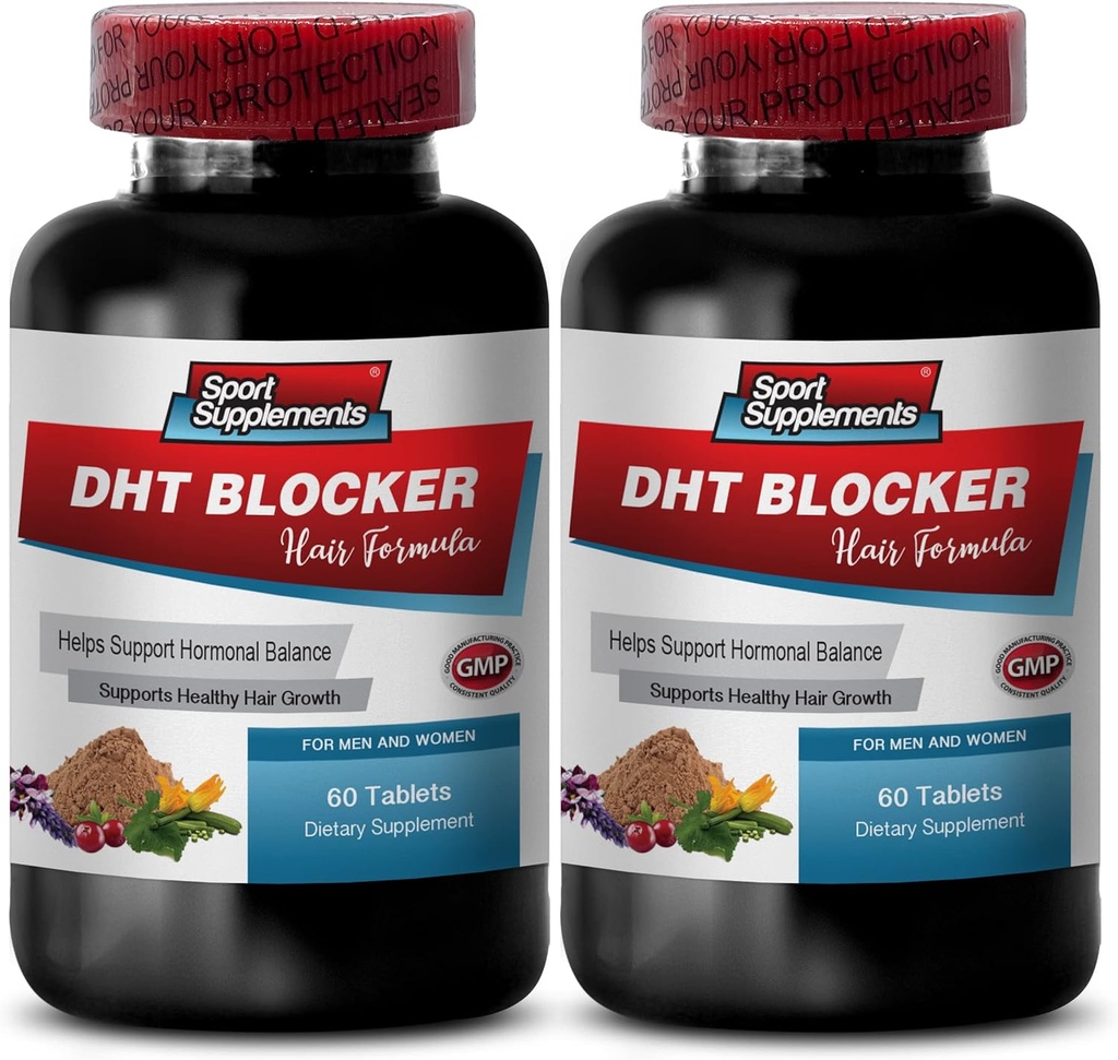 CreÅ terea parului Vitamine fÄ rÄ biotinÄ - DHT Blocker Formula parului - Suport creÅ tere sanatoasa a parului - el shou wu pentru par gri, Soy izoflavone Supliment, capsule root kudzu, dht Blocker - 2B 120 Cap