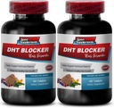 CreÅ terea parului Vitamine fÄ rÄ biotinÄ - DHT Blocker Formula parului - Suport creÅ tere sanatoasa a parului - el shou wu pentru par gri, Soy izoflavone Supliment, capsule root kudzu, dht Blocker - 2B 120 Cap