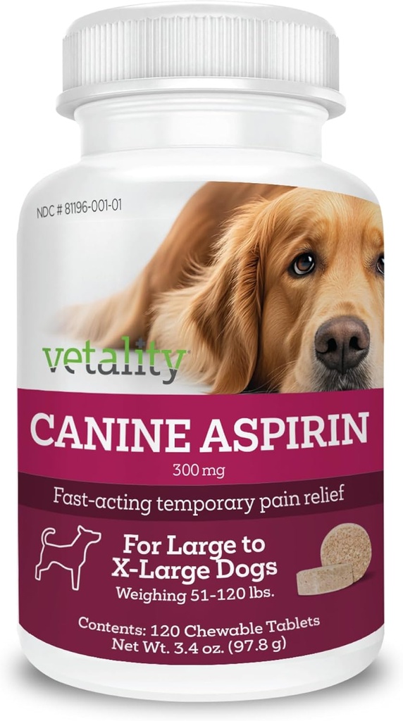 Vetalitate Aspirină canină pentru câini de câini 