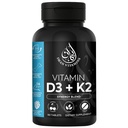 Halal Vitamina D3 cu K2 Tablete masticabile - Vitamina D 2000 ui + Menachinon-7 (MK7) 