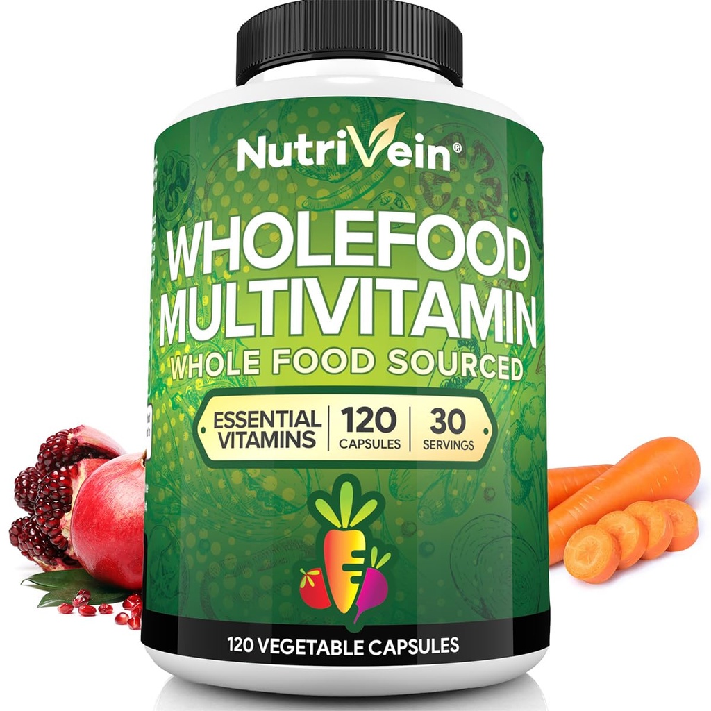Nutrivein Whole Food Multivitamine pentru bărbaţi şi femei 