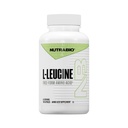 NutraBio L-Leucine Supliment - Optimal Amino Acid pentru crestere musculara si recuperare - Natural Fermentat Free Form Leucine Amino Acids Supliment- Vegan, Non-GMO, Gluten Free - 400mg, 180 Capsule