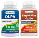 Cele mai bune naturale DLPA 500 mg & Oxid de magneziu 500 mg