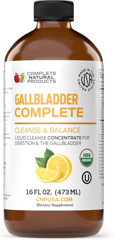 Produse naturale complete Gallbladder complet 16oz, Chanca Piedra 16oz, Ficat complet 16oz Bundle