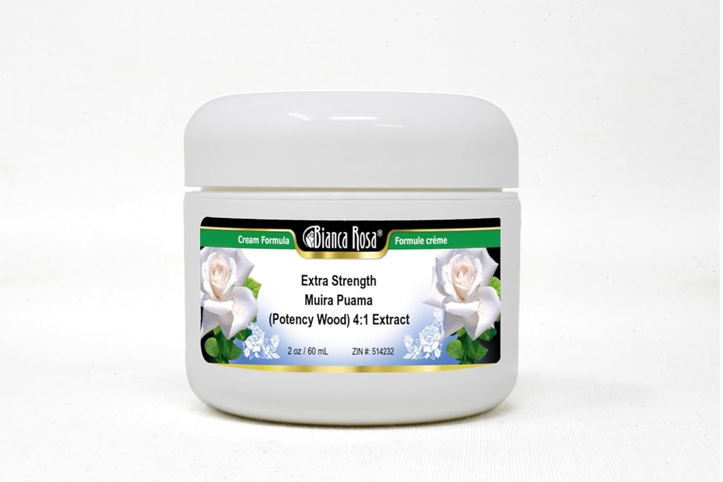 Bianca Rosa Extra Force Muira Puama (Podul de Potenta) 4:1 Extract Cream (2 oz, ZIN: 514232)