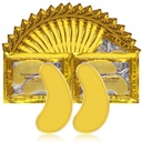 Sub patch-uri ochi pentru ochi pufos, 20 perechi ochi măști pentru cercuri întunecate și pufos 24k ochi patch-uri de aur cu colagen pentru pungi ochi în jurul ochilor (Eye Patches A)