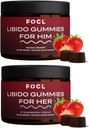 FOCL Femeie & Barbat Libido Booster Set de intimitate - 1 luna de aprovizionare Ligido Gumies pentru barbati si femei cu buruieni Horny Goat 