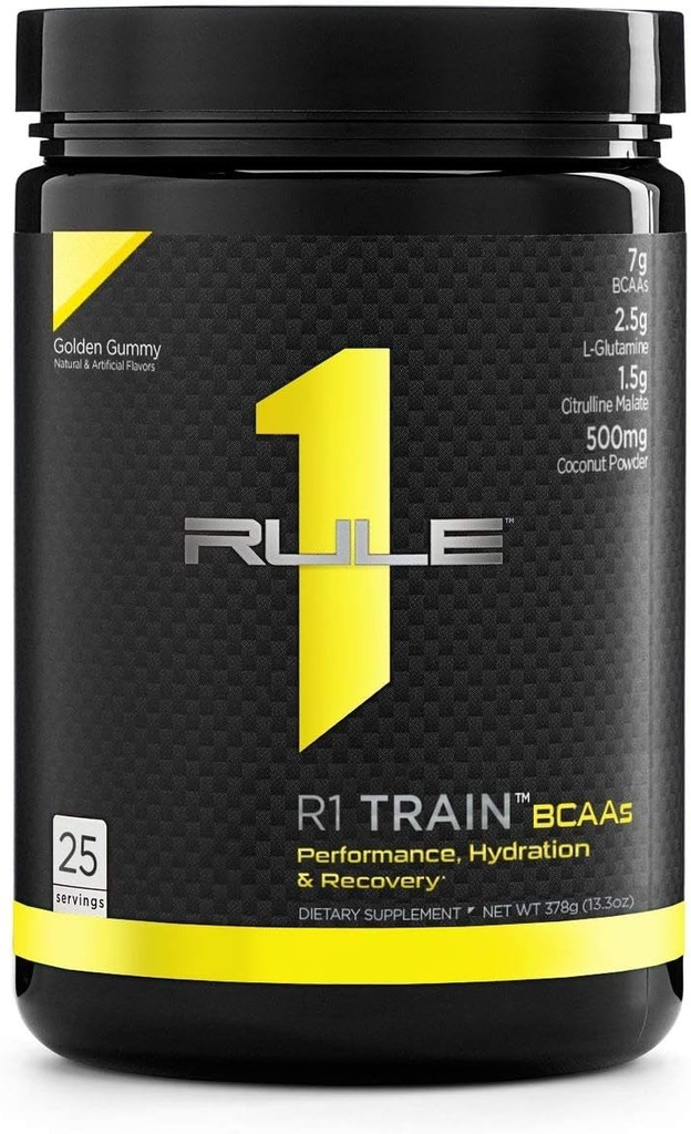Regula 1 Proteine Un tren R1 Bcaas 25 Servind Gummy de aur, 378 Gram