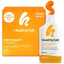 Healthycell Joint Health & Mobility Daily Liquid Supplement - Supliment comun de sprijin, Răspuns Inflamație, Cartilage & Flexibilitate cu Curcumin, Glucosamină & Chondroitin - 30 Gel Packs