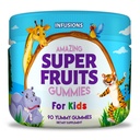 Infuzii Super Gume de fructe pentru copii 90 Conte antioxidant Blend moale și delicios Vegan prietenos Gluten gratuit non-GMO