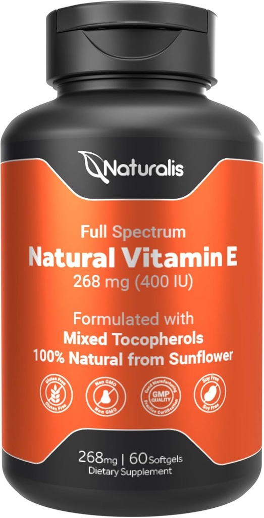 Naturalis Full Vitamina E 268mg (400 UI) cu tocoferoluri mixte 