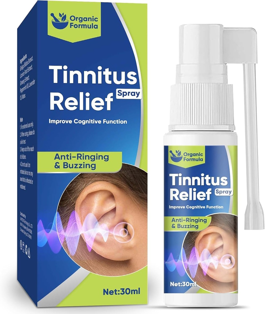 Tuhimo Tinitus Rëliëf pentru urechi inelare, tratament eficient natural Tinitus Spray, 30ml-albastru