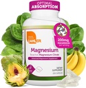 Zahler - Supliment de magneziu Capsule 200 mg (250 Conte) Citrat de magneziu bioactiv Kosher certificat pentru absorbţie maximă - Minerale naturale de magneziu pentru bărbaţi şi femei - Cele mai bune suplimente de magneziu