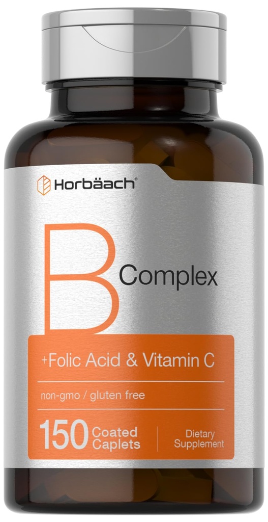 Horbaach B Complex Vitamine pentru femei și bărbați 150 Caplete 