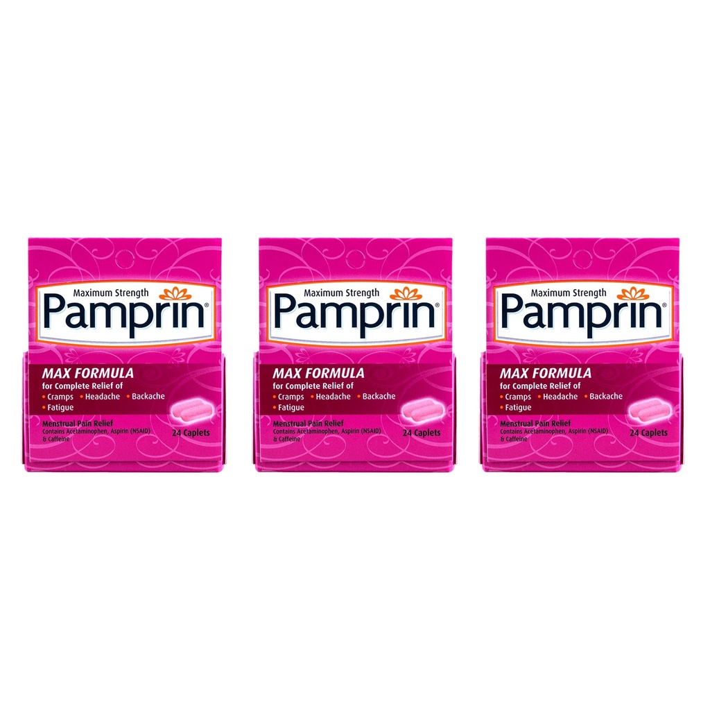 Formulă de rezistență maximă Pamprin, 24 capleți (Pachet de 3)