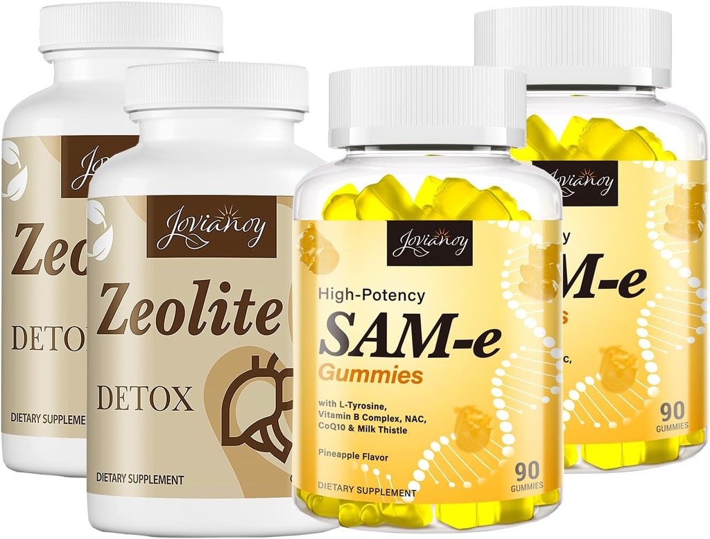 Capsule Zeolite de detoxifiere (cu 2 cutii) + SAM-e Gumies (cu 2 cutii)
