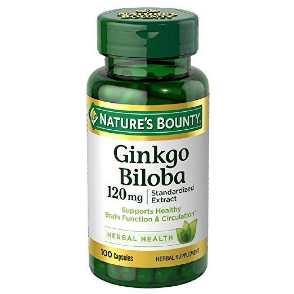 Natura's Bounty Ginkgo Biloba 120 mg 100 ea (Pachet de 4)