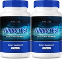 Rize laboratoare TurboTest pastile dietetice pentru bărbați, TurboTest capsule pentru corp mai sănătos, TurboTest maxim de putere Formula, TurboTest Advanced Supliment Recenzii (120 capsule) (Pachet de 2)