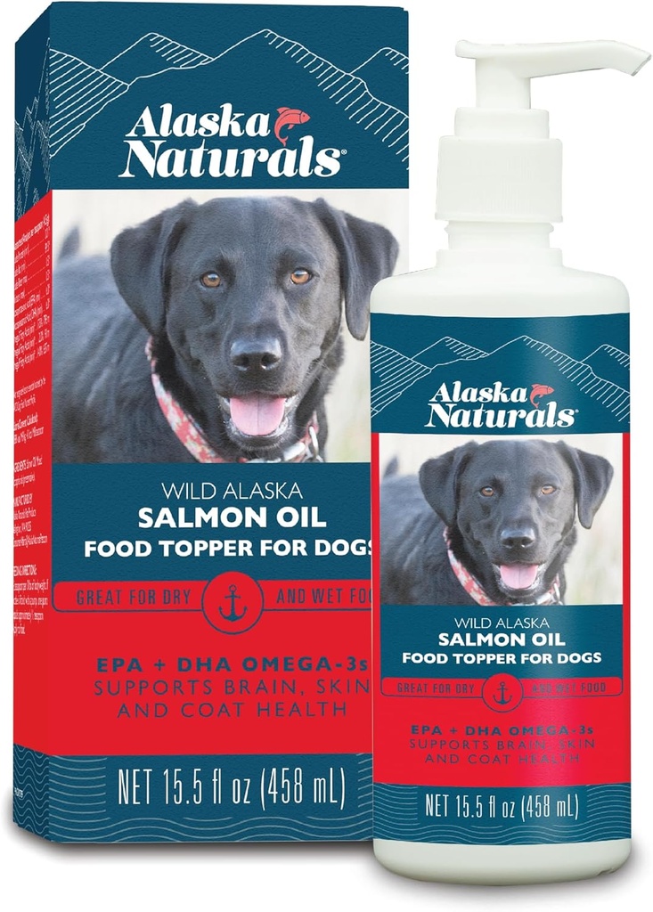 Alaska Naturals Wild Alaska Salmon Oil Food Topper pentru câini