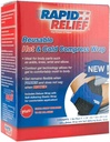 Rapid Relief Deluxe Reutilizabil cald și rece Compress - mic pachet flexibil de gheață Terapie la rece fierbinte pentru Elbow, Knee și dureri articulare cu curea reglabilă, Freeze sau cu microunde