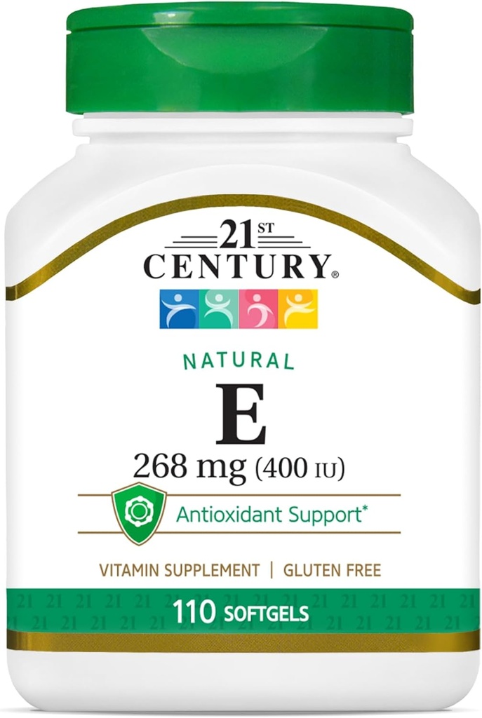 21st Century E 400 I.U. Natural (D-Alpha) Softgels, 110-conte