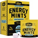 Viter Energy Cafeine Mints 80mg Extra Putere - 90 Piese Cafeinate cu vitamine B. Sugar gratuit Vegan respiratie menta. Energize Nootrop Focus Booster pentru alertă rapidă (Wintergreen Flavor, 30 Pack)
