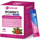 OMOGS Femeii Probiotic,120-Billion-FUs, 18 Strains, cu 3 Prebiotice și extract de afine, Ajutor pentru Booster Immune, Digestive Health, Gut Health și Vaginal Health