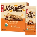 CLIF Nut Butter Bar - Unt de arahide - Baruri energetice umplute - Non-GMO - USDA Organic - Bazat pe plante - Glicemic scăzut - 1,76 oz. (5 Pack)