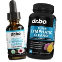 Limfatice Drenaj Suplimente picături & pastile - organic Lymphatic suport Picături lichide Curăța capsule cu Echinacea, Ginger, Dandelion, Red Root Supliment Limph Node Detox Curățare Sistem de drenaj