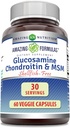 Amazing Formulas Glucosamine Chondroitin & MSM 60 Veggie Capsules 