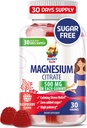 Gume de magneziu pentru copii si adulti - 500 mg - Chews de magneziu calm - Citrat de magneziu supliment masticabil pentru sustinerea mood & muschi
