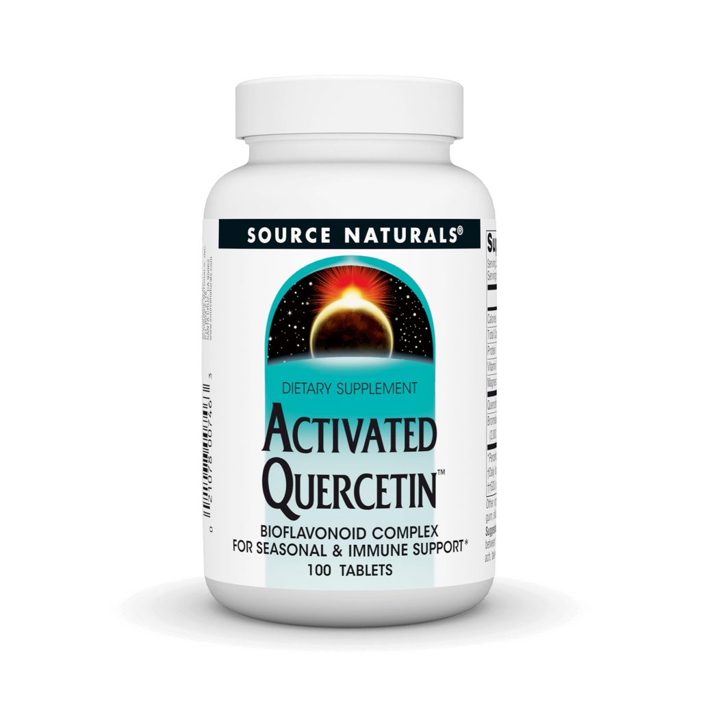 Sursa Naturals activat Quercetin - Complex Bioflavonoid Plant- Derived - Aparare sezoniera si imuna - 100 Vegetarian Friendlytablets