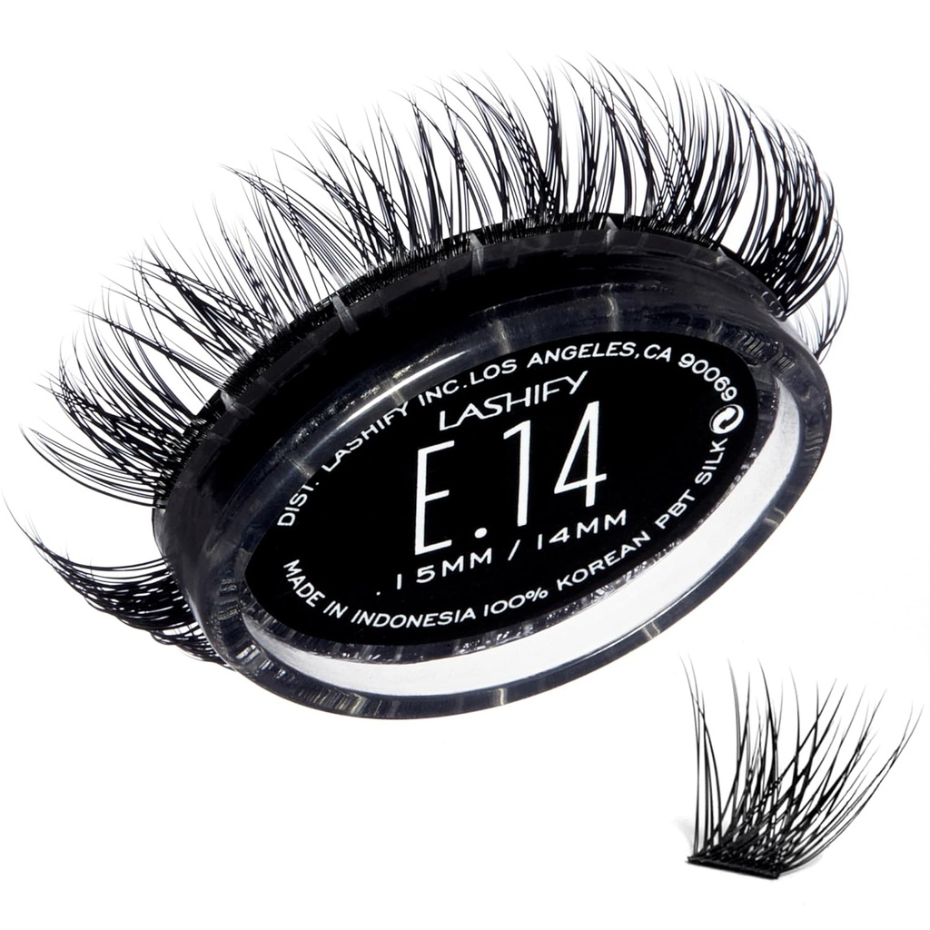 Lăsați Extreme 14mm Gossamer DIY Extensii geană Refill, negru, ușor lași falși pentru a adăuga volum extraordinar