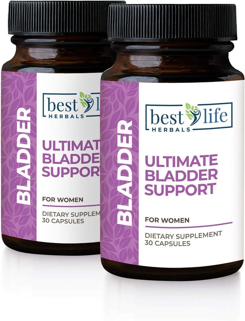 Cea mai bună viaţă Herbals Femeii Bladder Ultimate Suport şi Control Supliment pentru Incontinenţă, Leakage, şi Overactive Bladder - 2 Sticle