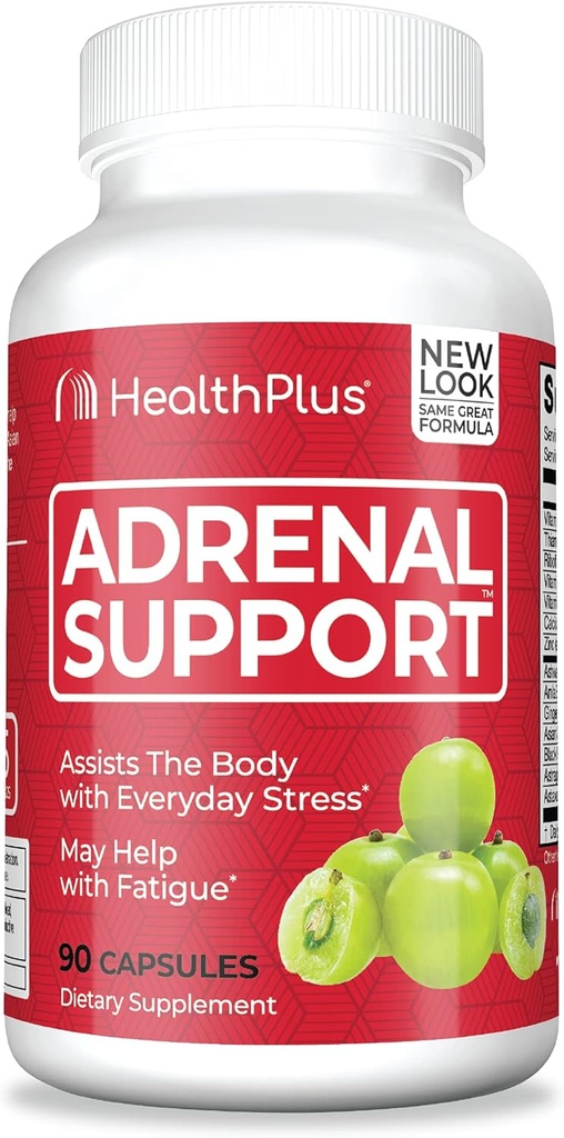 Sănătate Plus Adrenal Cleanse Ashwagandha Capsule pentru funcţie suprarenală şi suport antioxidant şi ajutor de stres, 90 capsule