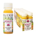 Elixir Shots, Vitality Imunity Wellness Shot cu 100% ingrediente organice, Red Hawaiian presat la rece Turmeric, peruvian ghimbir, Ananas și Black Pepper, fără zahăr sau aditivi artificiali, 12 Pack