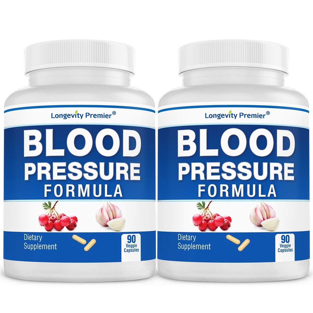 [2-Buttle Value Pack] Formula tensiunii arteriale longevitate - formulat științific cu Hawthorn & 12+ Calitate Toate ierburile naturale