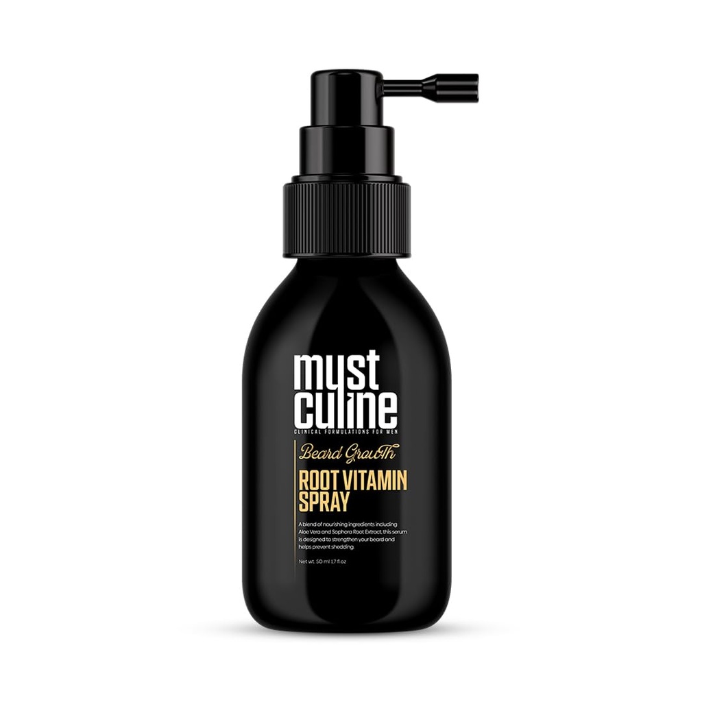 Spray de vitamine rădăcină barbă, 1.7 Fl Oz, fără parfum, sprijină creșterea și consolidarea, Fuller, mai gros, Barbă Bushy, Adulți, Produse pentru bărbați