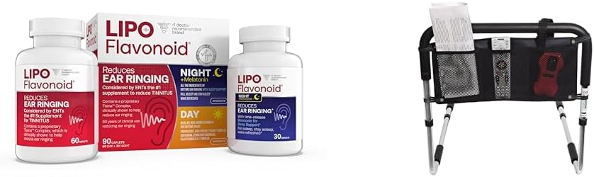 Lipo-Flavonoid zi și noapte Combo Kit Tinitus Relief, Essential Medical Supply Universal Trei Pocket de buzunar Rail Accessory Pouch