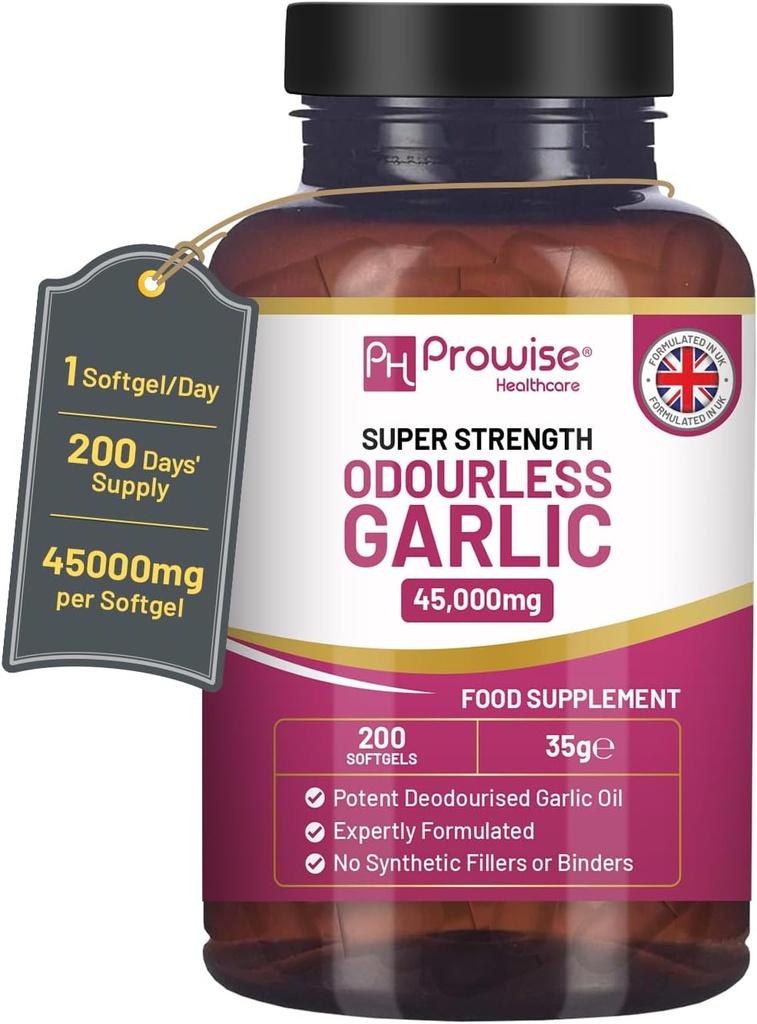 Capsule premium Odurless Usturoi 45,000 mg per softgel 