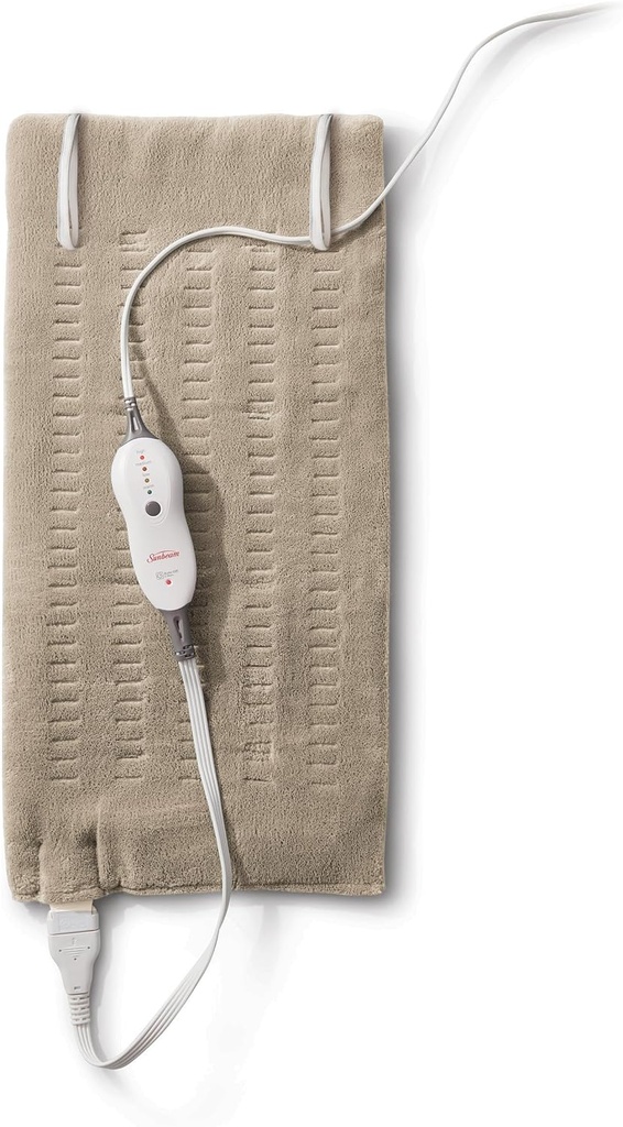 Sunbeam Premium Sunbeam Heating Pad cu compact de stocare King Dimensiune bej