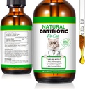 60ML Antibiotice pentru pisici, Premium Cat Antibiotice Supliment, Pisici Multivitamine, Antibiotice naturale pentru pisici, Cat Antibiotice, Cat Antibiotice Suportă Immune & Cats Alergia Relief-2 Fl Oz
