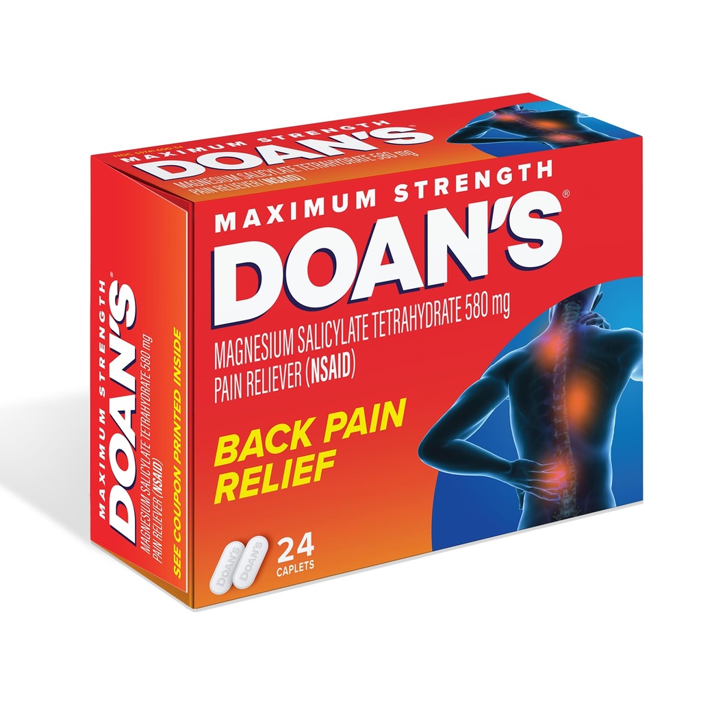 Doans Extra Putere Durere Relieiver Caplete, 24 Conte
