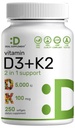 Suplement DEAL Vitamina D3 5000 UI + K2 MK7 Softgels, 250 Conte 