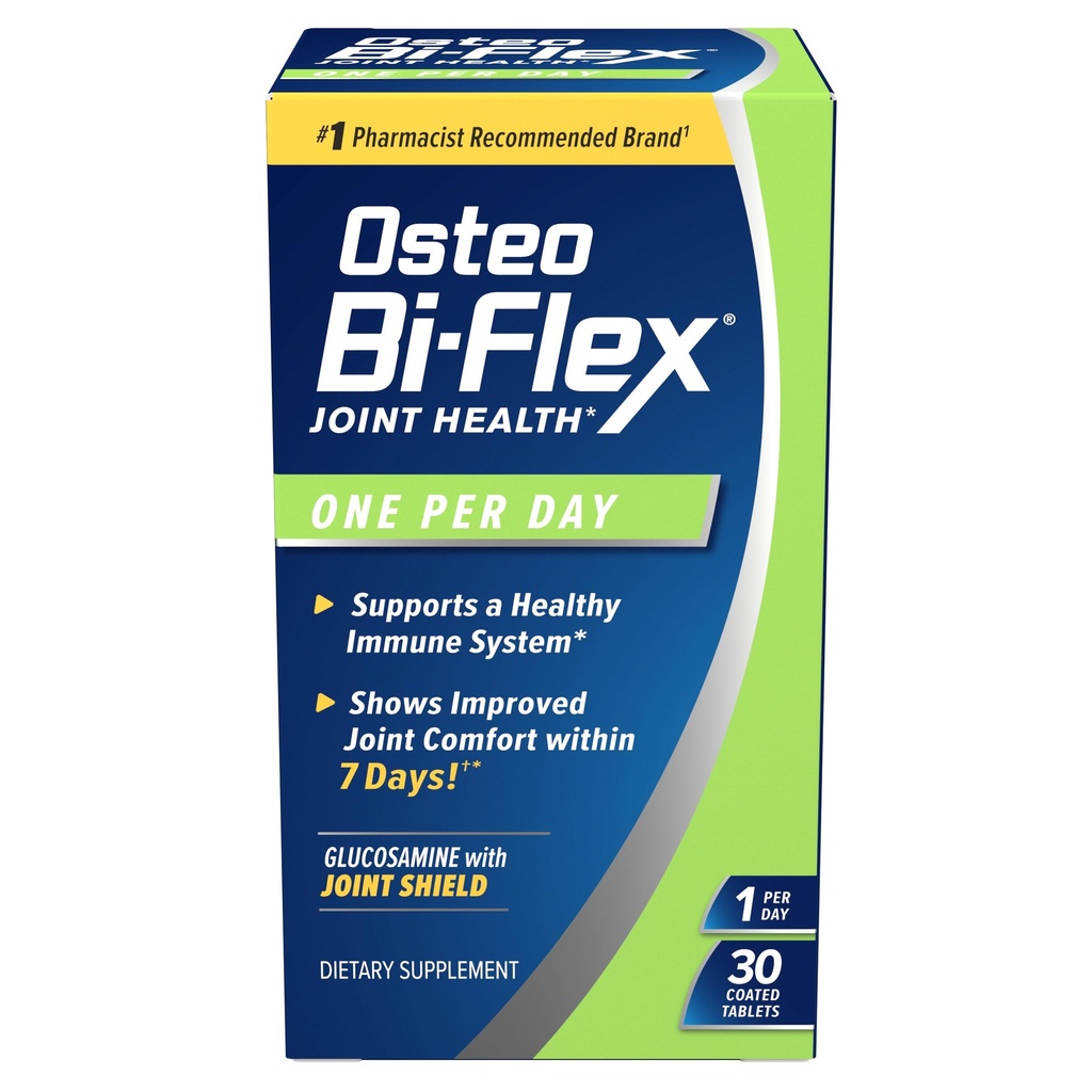 Osteo Bi-Flex o dată pe zi, Glucosamină Suplimentul comun de sănătate cu vitamina D, 30 comprimate filmate
